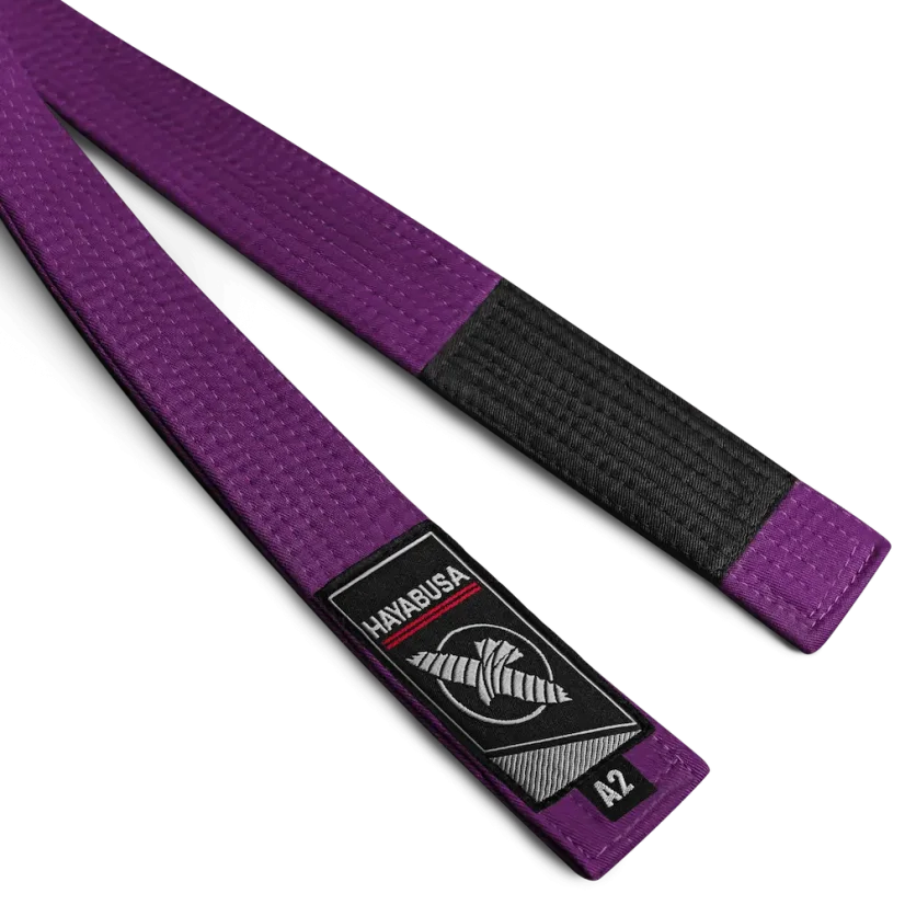 BJJ Pásek Hayabusa Adult Jiu-Jitsu Belt - Black - Größe: A2, Farbe: Violett