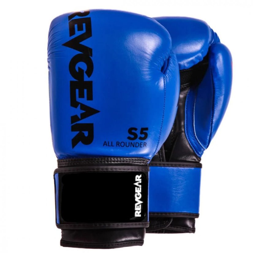 Boxerské rukavice REVGEAR S5 All Rounder - modrá/černá - Váha rukavic: 16oz