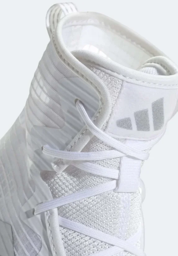 Adidas Box Hog 4 boxerské topánky – biela/strieborná