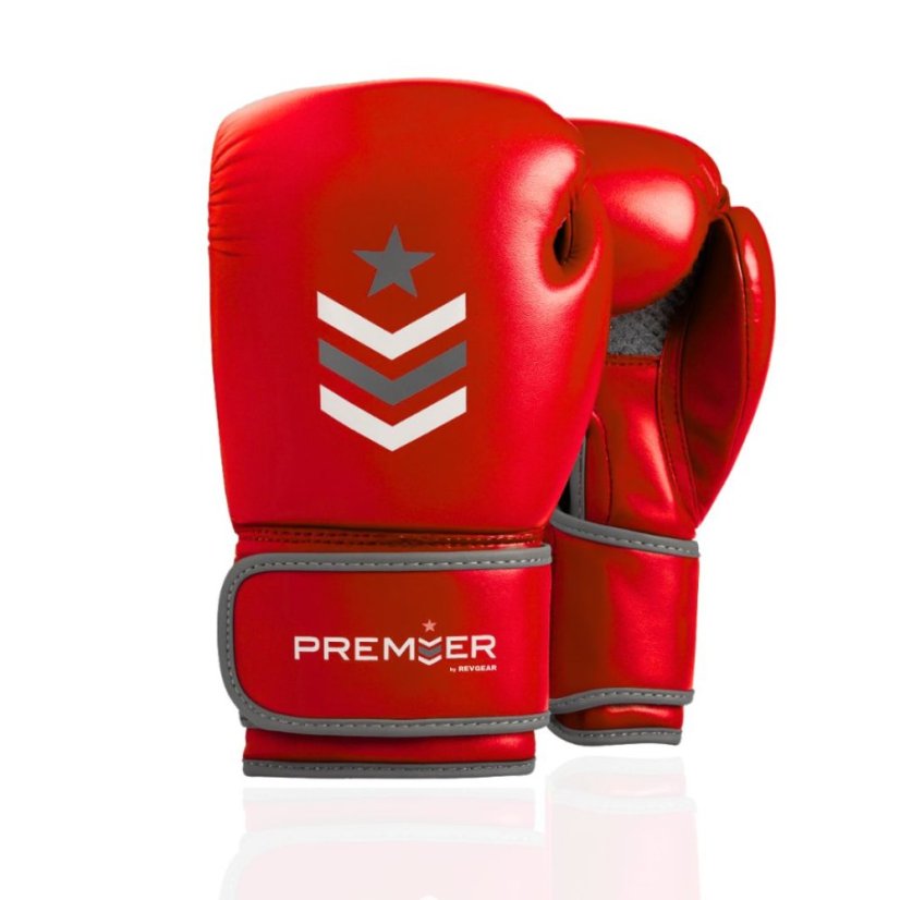 Boxerské rukavice RevGear Premier Deluxe – červené