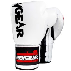 REVGEAR F1 Competitor Professional Boxing Gloves - White