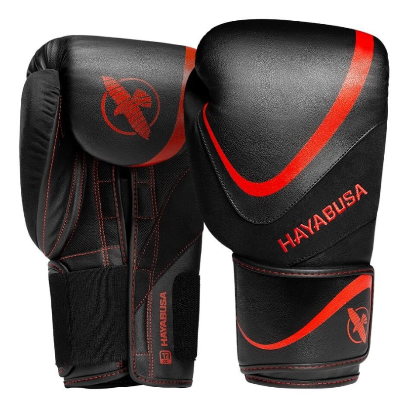 Mănuși de box HAYABUSA H5 - negru/roșu - Greutatea mănușilor în Oz: M/14oz