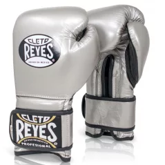 Boxerské rukavice Cleto Reyes Velcro Training - Platinová