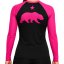 Grizzly Rashguard REVGEAR LS pentru femei – roz - Mărime: XL