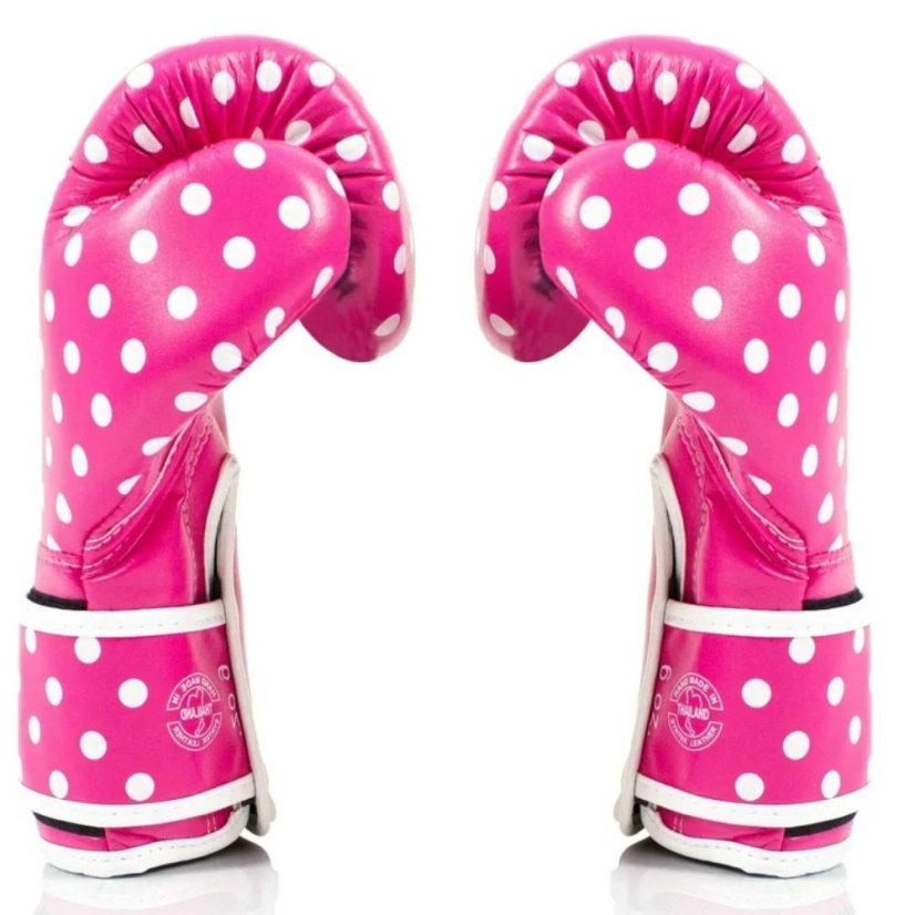 Boxerské rukavice Fairtex BGV14P – Polka Dot - Váha rukavic v Oz: 8oz