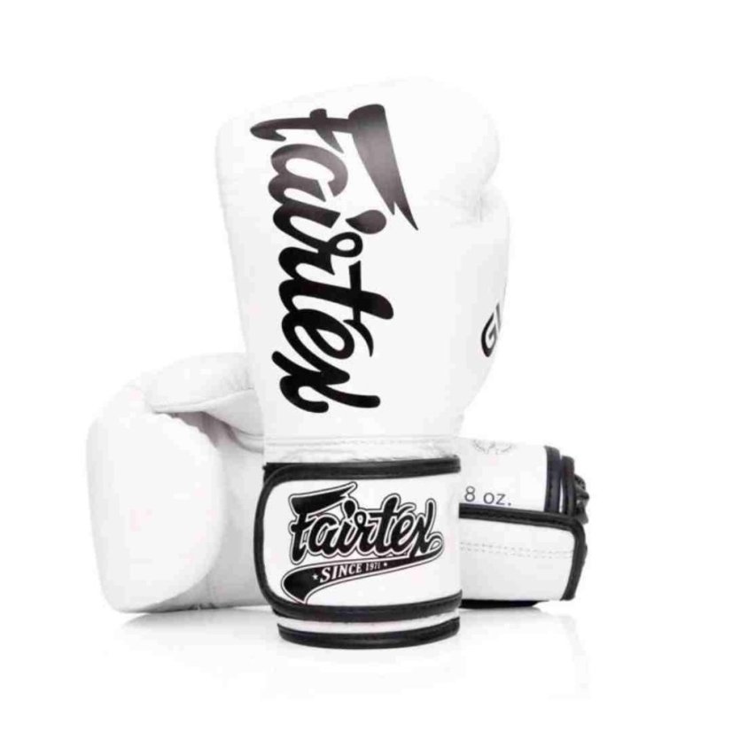 Fairtex x GLORY Boxing Gloves - BGVG1 - White - Weight of gloves: 16oz