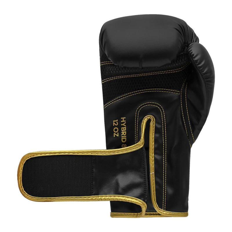 Adidas Hybrid 80 Boxing Gloves – Black/Gold - Weight of gloves: 14oz