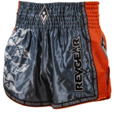Muay Thai šortky REVGEAR Legends Spirit - šedá/oranžová