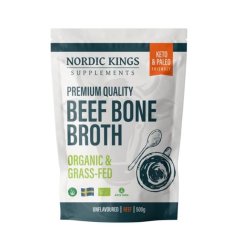 Nordic Kings Premium bulion wołowy z kości w proszku, jakość BIO Grass-fed, 500 g