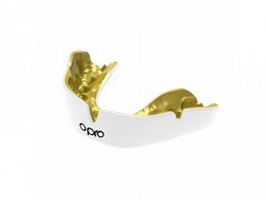 Opro Instant Custom Fit Senior Mouth Guard - White/gold